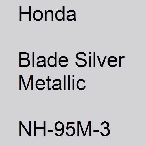 Honda, Blade Silver Metallic, NH-95M-3.